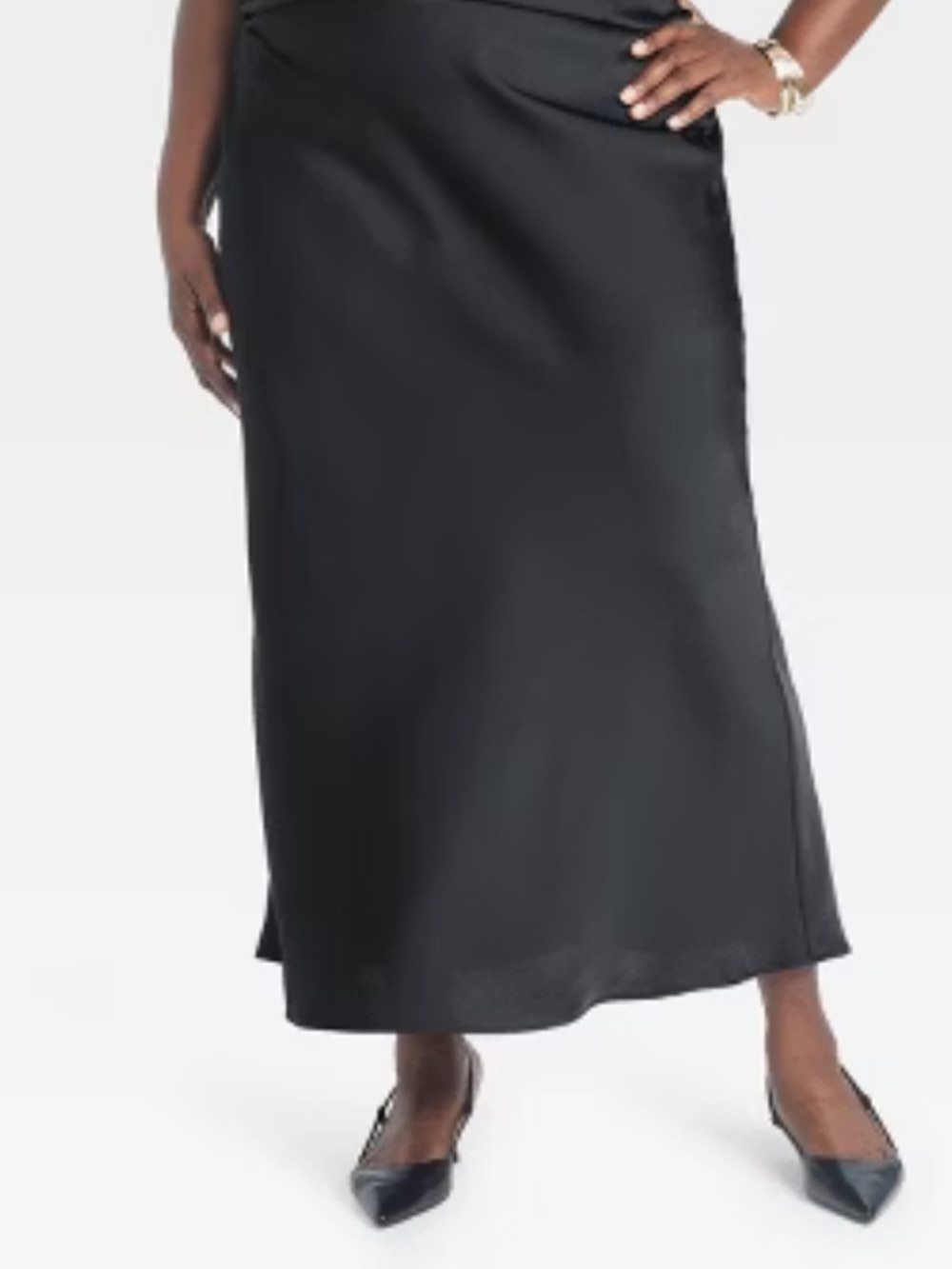 a new day Black Textured Sleeveless Midi Dress